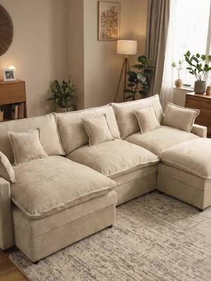 U-shaped modular sectional sofa