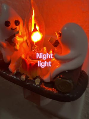 Plug-in Halloween ghost campfire night light