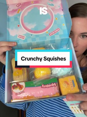 Six-piece food-shaped squishy and crunchy fidget toy set