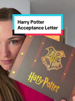 Harry Potter Harry Potter acceptance-letter gift box styled like a Hogwarts trunk