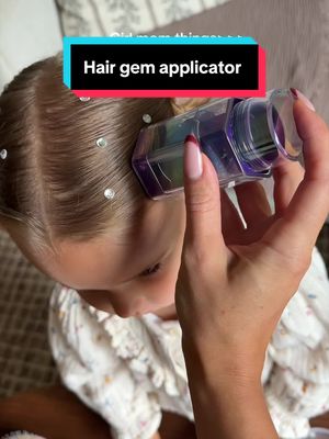 Handheld hair rhinestone applicator for placing gems in hair