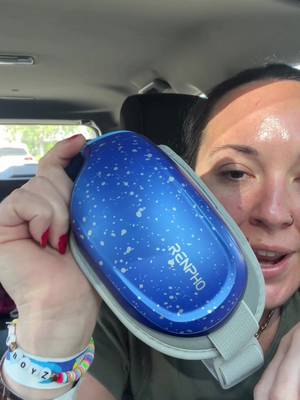 RENPHO RENPHO wearable eye massager with padded eye cups and head strap