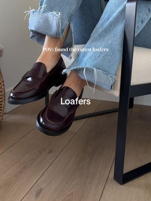 burgundy loafers for women