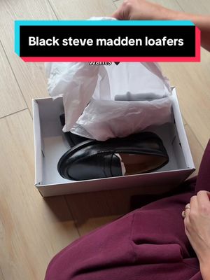 Steve Madden Women's Langsten Loafer, Black Box, 10