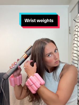 Bala Bangles Wrist & Ankle Weights - 1 lb Set Adjustable Weighted Bands for Women & Men - Silicone Arm & Leg Weights for Pilates, Yoga, Walking, Barre, Home Workout & Strength Training - Blush