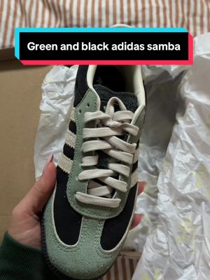adidas Samba OG Womens Lifestyle Shoes (Core Black/Alumina/Silver Green) Size 8.5