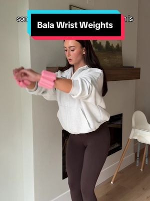 Bala Bangles Wrist & Ankle Weights - 1 lb Set Adjustable Weighted Bands for Women & Men - Silicone Arm & Leg Weights for Pilates, Yoga, Walking, Barre, Home Workout & Strength Training - Blush