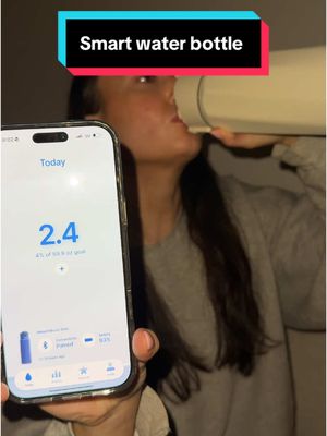 BOOST Smart Water Bottle with Reminder & Tracker, Double Wall Vacuum Insulated Bottles Stainless Steel, 32oz BPA-Free Wide Mouth for Gym, Office, School, Ideal Gift for Christmas, New Year
