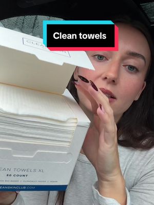 Clean Skin Club Clean Towels XL®, 100% USDA Biobased Face Towel, Disposable Face Towelette, Eczema Association Accepted, Makeup Remover Dry Wipes, Ultra Soft, 1 Pack, 50 Ct