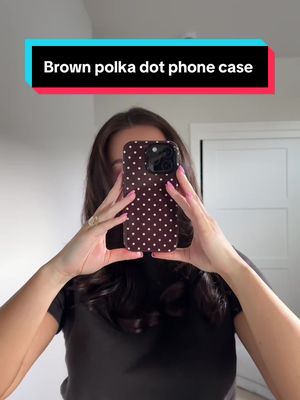 Brown polka dot phone case
