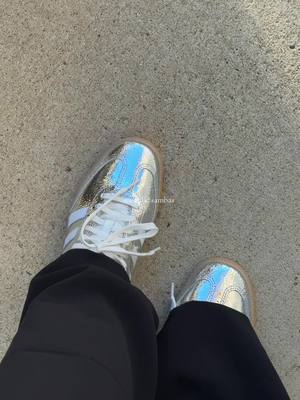 Adidas Samba Metallic Silver Sneakers