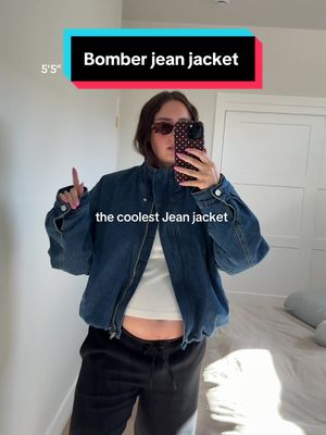 Oversized denim jacket