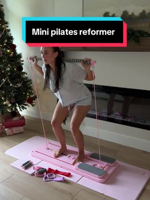 JANUA Pilates Board Reformer Set, 5 in 1 Multi-Purpose Foldable Pilates Sliding Board for Home, Pink
