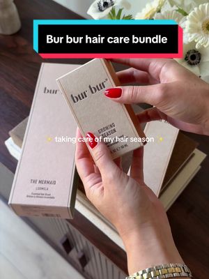 bur bur bur bur The Mermaid Ludmila hair brush and Growing Season botanical hair treatment