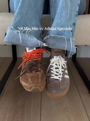 Miu Miu, Adidas Designer sneakers comparison Miu Miu and Adidas Spezials