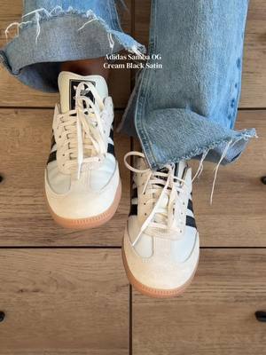 Adidas Adidas Samba OG Cream Black Satin sneakers
