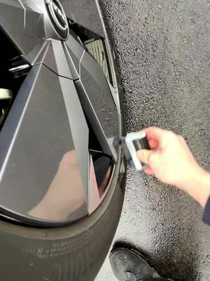 VIKING Tire Shine Applicator Brush, Automotive Tire Dressing Applicator Brush, Storage Stand Included for Car Detailing and Car Wash Kit, Black, 3.1 Inch Bristle Deck