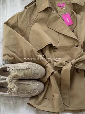 Edikted Beige trench jacket