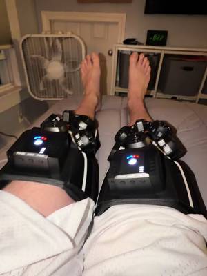 XPOLAR X2 Smart Knee Recovery Device - Advanced Hot & Cold Contrast Therapy with Compression for Knee Pain Relief-Sports Recovery & Injury Rehab