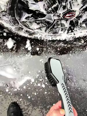 VIKING Tire Brush and Wheel Brush for Cleaning Car, Tires, Car Wash, Grey, 10.3 x 3.3 x 2.3 inch