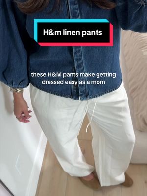 H&M HM wide leg drawstring pants