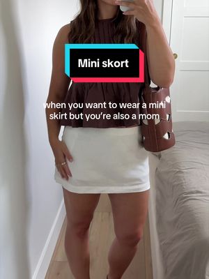 LOMON Women's Micro Mini Skorts Skirt Low Waist Soft Stretch Sexy Built-in Shorts Casual Sexy Skirts with Pocket Summer White S