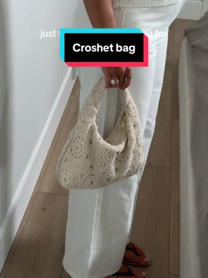 Crochet shoulder bag