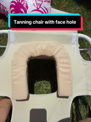 Face down tanning lounge chair