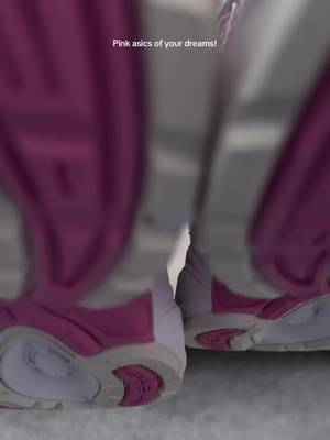 ASICS ASICS pink and silver sneakers