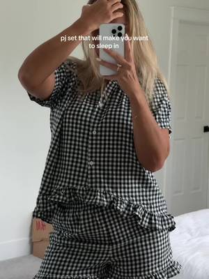 Women's gingham pajama set