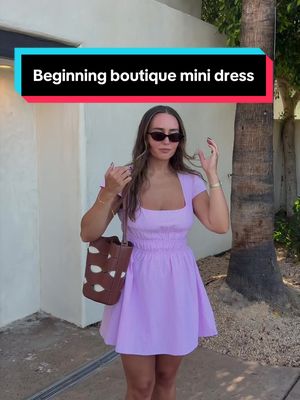Princess Polly Princess Polly lavender square neck mini dress
