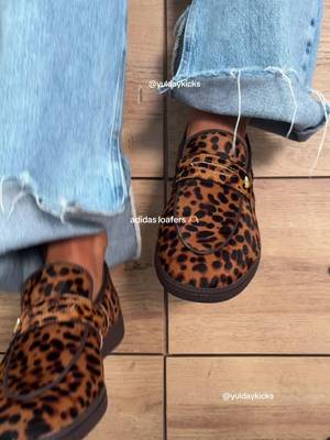 Adidas Adidas leopard print loafers