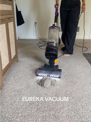 Eureka FlexReach Powerful Upright Vacuum Cleaner for Carpet and Hard Floor, Lift-Up Vacuum with Large Dust Cup, Anti-Tangle, NEU651PL, Purple