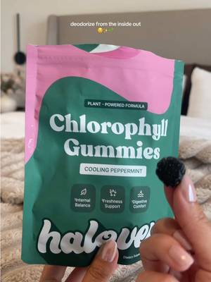 Haloven Chlorophyll Gummies – Gut Health for Women, Internal Freshness & Body Odor Support, 100mg Chlorophyllin, Peppermint, Parsley – 60 Vegan Gummies, 30 Servings, Cooling Peppermint