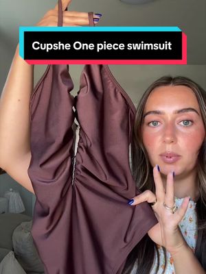 Ruched one-piece swimsuit