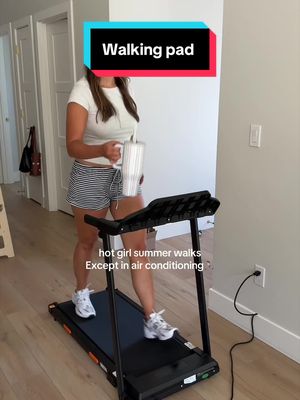 Compact walking pad with incline