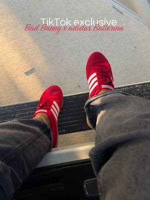 Adidas Bad Bunny x Adidas Ballerina red sneakers