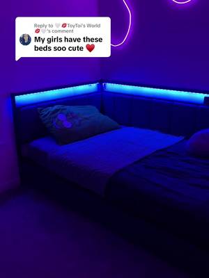 Hasuit Corner Bed Frame with Storage Drawers, Full Daybed with Line Fabric Upholstered Fence, Kids Bed Unit with LED Light and Charging Station, Modern Bed Frame Full Size, Gray