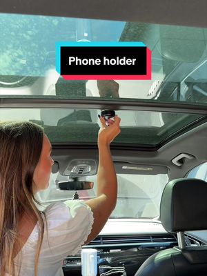 Car window phone holder for content creation