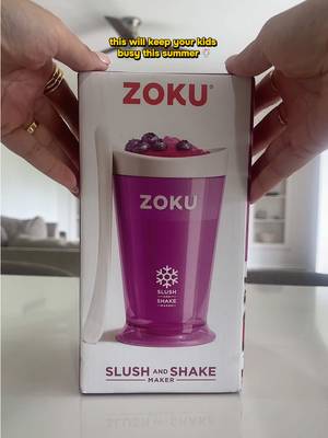 ZOKU Original Slush and Shake Maker, Compact Make and Serve Cup with Freezer Core Creates Single-Serving Smoothies, Slushies and Milkshakes in Minutes, BPA-free, Blue