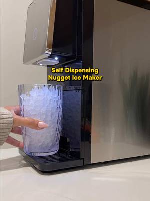 Silonn Nugget Ice Maker Countertop, Auto Drop Ice, Self Cleaning Ice Machine, 40 lbs/24H Soft Chewable Ice, Self Dispensing Nugget Ice Maker for Home, Kitchen and Party