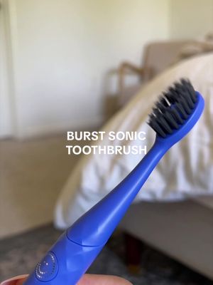 Burst Nova Toothbrush (2 Pack/Pink & Blue) | Sonic Powered Teeth Whitening | Super-Soft Bristles | 18000 VPM | 2 Minute Timer | Aluminum Handle | Replaceable Brush Head | Compact Size | AAA Battery