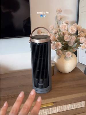 LEVOIT Tower Fan for Bedroom, 20dB Portable Fan with 23ft/s, Up to 20-Hour Battery Life, Easy-to-Carry Desk Fan, 5 Speeds 90° Oscillation, DC Motor, Night Light & Timer, Remoter, for Outdoors, Home