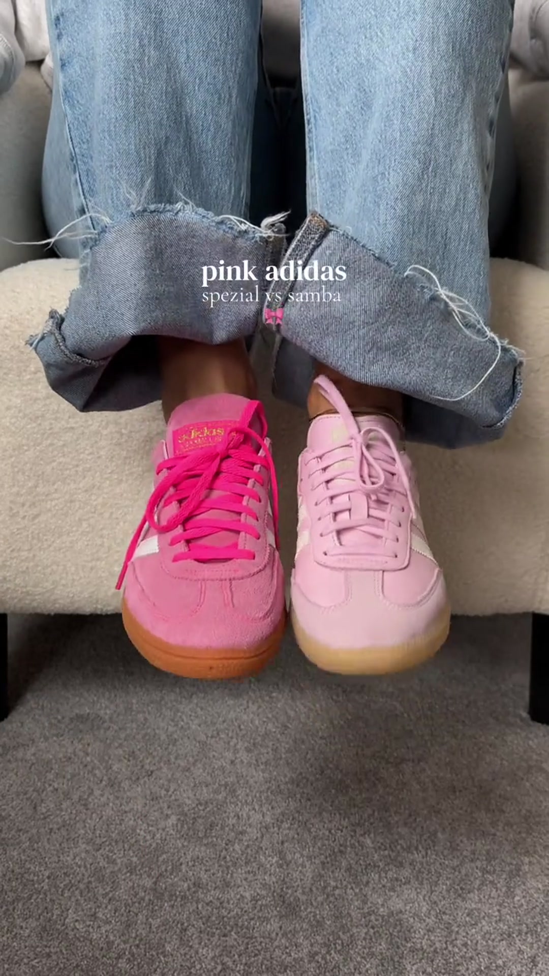Adidas Pink Sneakers Handball Spezial and Samba OG