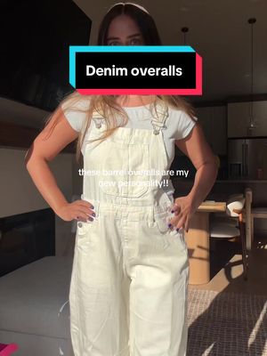 Women's barrel leg overalls