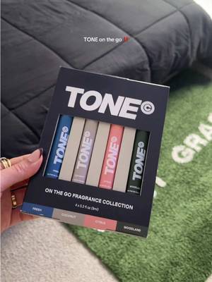TONE 4 Piece On-The-Go Cologne Sample Pack for Men & Women, Multi-Layered, Light Cologne, Travel Size, 4 Premium Scents - Fresh, Citrus, Coconut, Woodland (0.3 fl oz each)