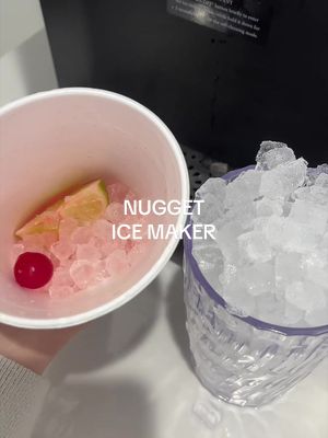 Cowsar Nugget Ice Maker Countertop, 44lbs/24H Soft Chewable Pellet Ice Machine with Dispenser, Self-Cleaning, 2.4L Removable Water Tank, One-Click Operation, Ideal for Home/Kitchen/Bar/Office, Black