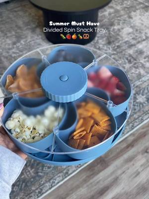 LUOBEIYAOHL Divided Spin and Snack Serving Tray 360 Rotating Snack Container