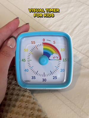 Yunbaoit Visual Timer with Protective Case, Rainbow Disk 60 Minute Countdown Timer for Kids and Adults, Silent Time Management Tool(Blue Rainbow)