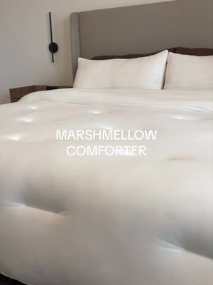 Mellow Marshmellow Comforter King/Cal King - Extra Fluffy Double-Stuffed Down Alternative Duvet Insert, All-Season Temperature-Balancing, Oeko-TEX Class I Fabric, Box-Stitch, Machine Washable